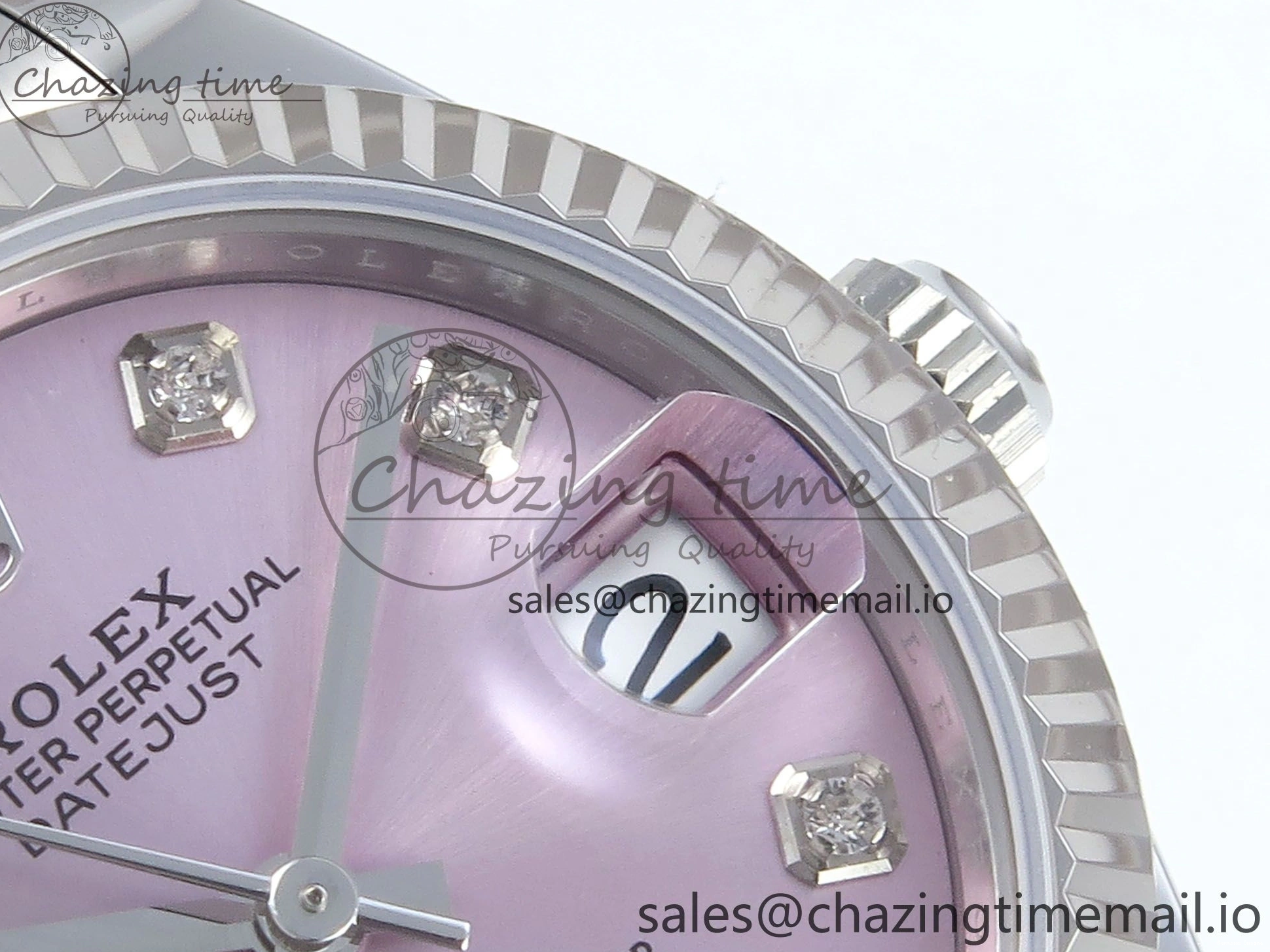 0523 Timeless DateJust 31 278274 ARF 1:1 Best Edition 904L Steel Pink Diamonds Dial on SS Oyster Bracelet ETA 557